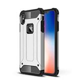 Apple iPhone XS Max 6.5 ile Uyumlu Kılıf Çİft Katman Koruyucu Crash Military Tank Kılıf - Gri