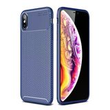Apple İphone Xs Max Kılıf Auto Focus Karbon Kapak - Lacivert