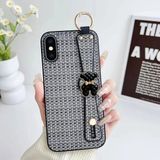 Apple iPhone Xs Max Uyumlu Kılıf Zebana Teddy Silikon Kılıf Siyah