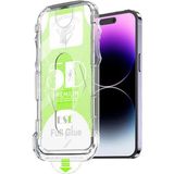 Apple iPhone XS Uyumlu Kolay Uygulama Aparatlı Siyah Çerçeveli Tam Kapatan Hayalet Cam Ekran Koruyucu - iPhone X/XS