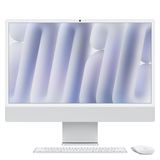 Apple M4 çipli iMac Hepsi-Bir-Arada Masaüstü Bilgisayar: 8 çekirdekli CPU, 8 çekirdekli GPU, 24 inç Retina Ekran, 16 GB Birleşik Bellek, 256 GB SSD Depolama, Uyumlu Aksesuarlar. Gümüş Rengi