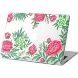 Apple Macbook Air 15 Inç M2 A2941 / M3 A3114 / M4 A3241 Uyumlu Çiçek Desenli Alt Üst Sert Koruma Kılıfı - Macbook Air 15 İnç M2 A2941 / M3 A3114 / M4 A3241 - Renkli