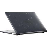 Apple Macbook Pro 13.3inç 2022 M2 A2338 ile uyumlu Kılıf Simli Ön Arka Kapak Siyah