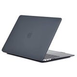 Apple Macbook Pro 13.3inç M2 2022 2020 A2251 A2289 A2338 ile uyumlu Kılıf Kristal Ön Arka Şeffaf Kapak Siyah
