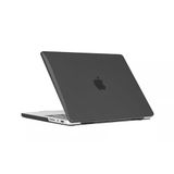 Apple Macbook Pro 14inç M3/M4/Max A3112 A3185 A3401 A2918 A1992 ile uyumlu Kılıf Kristal Ön Arka Şeffaf Kapak Siyah