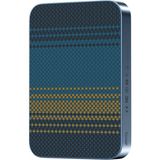 Apple Samsung Uyumlu Kevlar Fiber Tasarım 10.000 Mah 22.5W USB 20W Type-C ve 15W Kablosuz Şarj Magsafe Powerbank - Lacivert