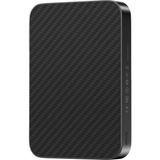 Apple Samsung Uyumlu Kevlar Fiber Tasarım 10.000 Mah 22.5W USB 20W Type-C ve 15W Kablosuz Şarj Magsafe Powerbank - Siyah
