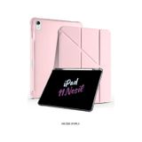 Apple Uyumlu iPad 11. Nesil A16 2025 11 İnç Kalem Bölmeli Standlı Fuchsia Tri Folding Tablet Kılıfı Tablet Kılıfı rose-gold