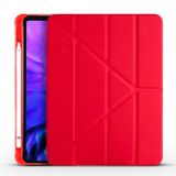 Apple Uyumlu İpad Air 10.9 İnc 4. Nesil Fuchsia Trifolding Kalemlikli Tablet Kilifi