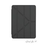 Apple Uyumlu iPad Air 11 İnç 6. Nesil Kalem Bölmeli Akıllı Trifolding Tablet Kılıfı siyah