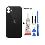 Apple Uyumlu iPhone 11 Arka Cam Batarya Pil Kapağı + Yapıştırıcı + Tamir Set - Beyaz