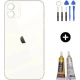 Apple Uyumlu iPhone 11 Arka Pil Batarya Kapak Beyaz + Montaj Seti