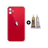 Apple Uyumlu iPhone 11 Arka Pil Batarya Kapak Kırmızı + B7000