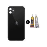 Apple Uyumlu iPhone 11 Arka Pil Batarya Kapak Siyah + B7000