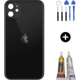 Apple Uyumlu iPhone 11 Arka Pil Batarya Kapak Siyah + Montaj Seti