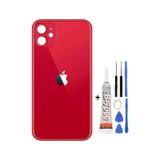 Apple Uyumlu iPhone , , 12 Arka Cam Kapağı + Yapıştırıcı + Tamir Set - Kırmızı Kırmızı