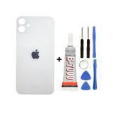 Apple Uyumlu iPhone 12 Arka Cam Kapağı + Yapıştırıcı + Tamir Set Senalstore - Beyaz Beyaz