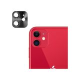 Apple Uyumlu iPhone 12 Metalik Seri Kamera Lens Koruyucu Siyah Siyah