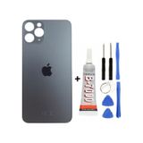 Apple Uyumlu iPhone , , 12 Pro Arka Kapak Cam +yapıştırıcı B700 + Tamir Seti - Gümüş Gri Gümüş Gri