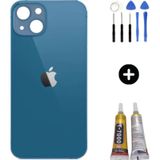 Apple Uyumlu iPhone 13 Arka Pil Batarya Kapak Mavi + Montaj Seti