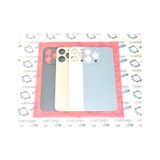 Apple Uyumlu iPhone 13 Pro Arka Pil Batarya Kapağı (Cam) (229035632) mavi