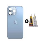 Apple Uyumlu iPhone 13 Pro Max Arka Pil Batarya Kapak Mavi + B7000