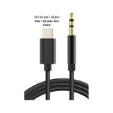 Apple Uyumlu iPhone 16 16 Pro 16 Pro Max 16 Plus 15 15 Pro 15 Pro Max 15 Plus Aux Kablo Type C Örgü Hasır Kablo