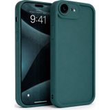 Apple Uyumlu iPhone 16 E Kamera Çıkıntılı Mat Silikon Telefon Kılıfı Yeşil