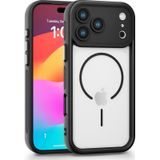 Apple Uyumlu iPhone 17 Pro Kamera Korumalı Magsafe Wireless Şarj Özellikli Mat Silikon Siyah Renkli Silikon Telefon Kılıfı