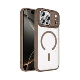 Apple Uyumlu iPhone 17 Pro Max Kılıf Magsafe Kamera Çevresi Metal Kirlenmeye Dayanıklı Premium Kapak Desert Gold
