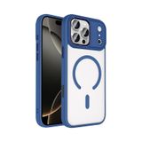 Apple Uyumlu iPhone 17 Pro Max Kılıf Magsafe Kamera Çevresi Metal Kirlenmeye Dayanıklı Premium Kapak Lacivert