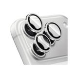 Apple Uyumlu iPhone 17 Pro Max Mohseven Safir Anti Reflective Kamera Lens Koruyucu Gümüş