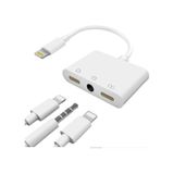 Apple Uyumlu iPhone 8 9 X 11 12 Lightning 3.5Mm Kulaklık Şarj Çoklayıcı 4756P