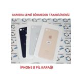 Apple Uyumlu iPhone 8 Arka Pil Batarya Kapağı (Cam) (226128543) renk-secenegi-siyah