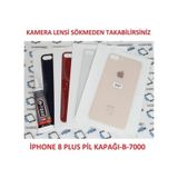 Apple Uyumlu iPhone 8 Plus Arka Pil Batarya Kapağı (Cam) B-7000 (226129979) renk-secenegi-gold
