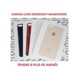 Apple Uyumlu iPhone 8 Plus Arka Pil Batarya Kapağı (Cam) renk-secenegi-beyaz