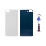 Apple Uyumlu iPhone 8 Plus Beyaz Arka Kapak Batarya Kapağı Pil Kapağı Yapışkan Ve Sökme Aparatıyla Beraber Full Set Beyaz