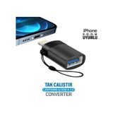 Apple Uyumlu iPhone İpad Usb Çevirici Dönüştürücü Otg Lightning - Usb 3.0 Aktarıcı