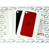 Apple Uyumlu iPhone Se 2020 Arka Pil Batarya Kapağı (Cam) B-7000 kirmizi