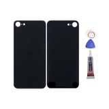 Apple Uyumlu iPhone Se 2020 Siyah Arka Kapak Batarya Kapağı Pil Kapağı Yapışkan Ve Sökme Aparatıyla Beraber Full Set Siyah