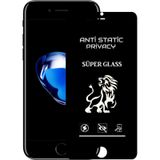 Apple Uyumlu iPhone Se 2020 Tam Kaplayan Anti Statik Hayalet Süper Cam Ekran Koruyucu - Siyah