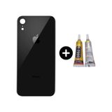 Apple Uyumlu iPhone Xr Arka Pil Batarya Kapak Siyah + B7000