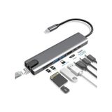 Apple Uyumlu MacBook Air M1 8 in 1 Dönüştürücü HubEthernet Sd Type C Hub Hdmi Çevirici