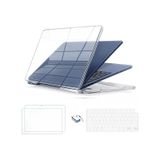 Apple Uyumlu MacBook Neo 13inç A18 Pro A3404 Kılıf +2adet Ekran Koruyucu +otg +klavye Koruyucu Şeffaf