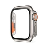 Apple Uyumlu Watch 7 8 45 MM Ultra Görünümlü Kasa Dönüştürücü Ekran Koruyucu 25 Beyaz