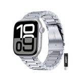 Apple Uyumlu Watch Seri 2 3 4 5 6 7 8 Se Ultra Uyumlu 38 40 41mm Paslanmaz Çelik Akıllı Saat Kordonu