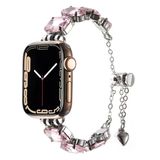 Apple Watch 1 2 3 4 5 6 7 8 9 Se Ultra 49/45/44/42 Mm Krd-115 Renkli Taş Tasarımlı Kordon