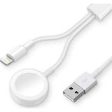Apple Watch 1 / 2 / 3 / 4 / 5 / 6 / 7 / Se Tam Uyumlu Şarj Cihazı Standı Ve Lightning Iphone Şarjı