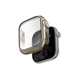 Apple Watch 10 46mm ile Uyumlu Skinarma Gado Pro Dijital Taç Korumalı Kasa ve Ekran Koruyucu (Titanyum)