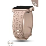 Apple Watch 10 46MM-WATCH2/3/4/5/6/SE/7/8/9(42-44-45-49)MM Kordon Leoline 42 Desen Yumuşak Silikon - Camel - 42-44-45-49MM